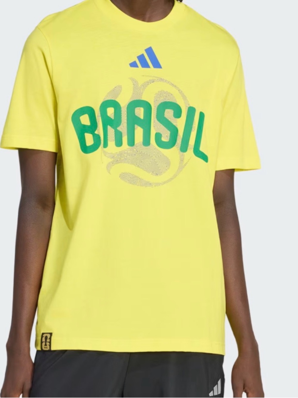 Adidas Brazil Football/soccer World Cup 2026 Men’s T-shirt bright Yellow New